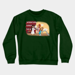 Santa's Coming with the American Gals Crewneck Sweatshirt